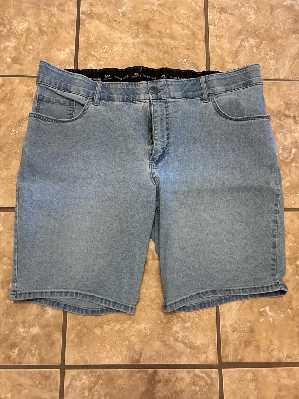 Riders by Lee Light Blue Denim Bermuda Shorts